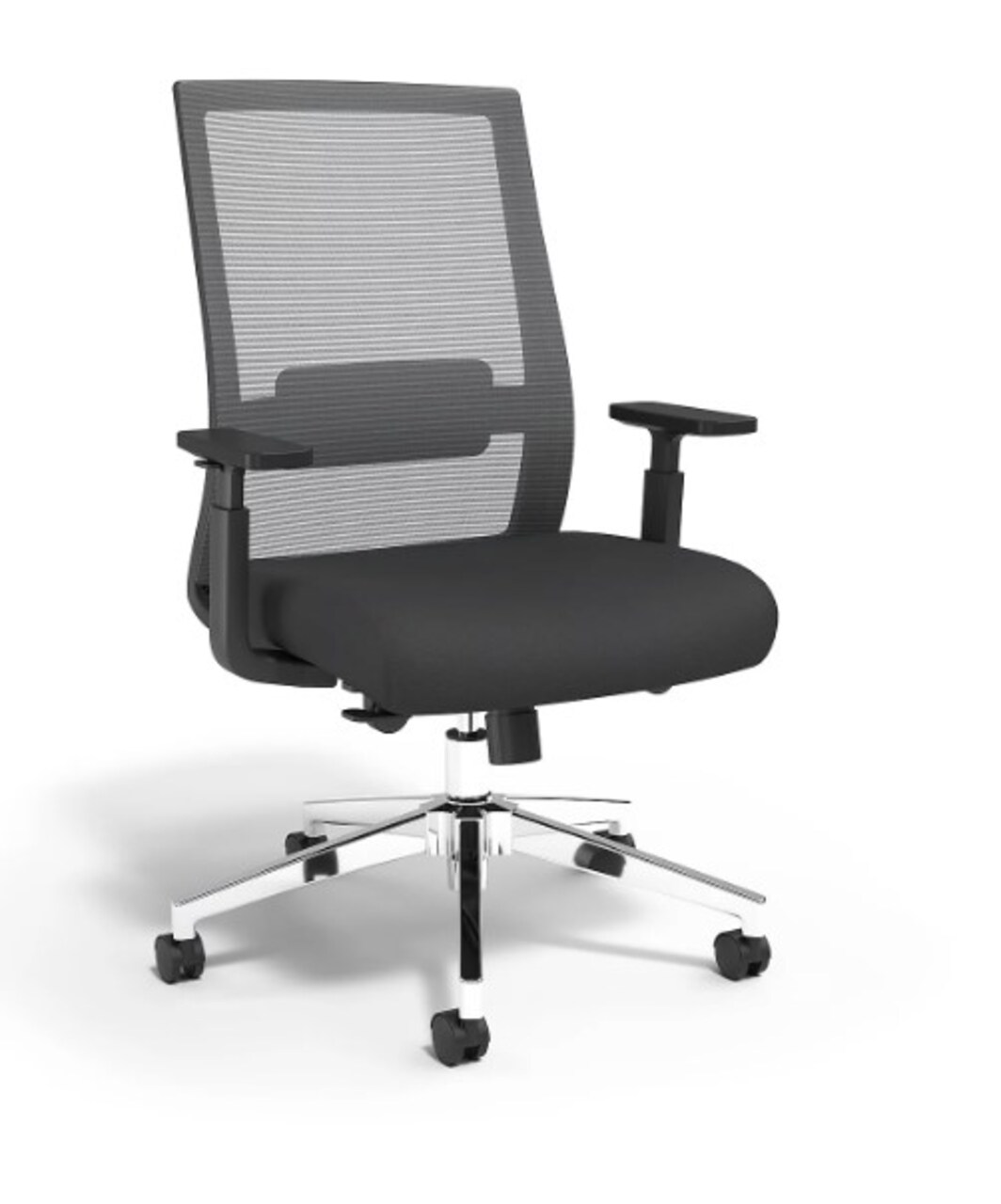 Marrett Mesh and Fabric Task Chair in Black by Union and Scale (53249)